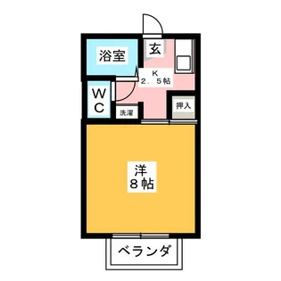 コーポラス宮西【2階】の間取り