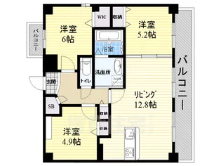 Zioエイト清水丘【8階】の間取り