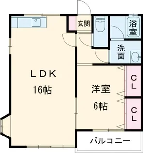 ヴィレッジドンキー【1階】の間取り