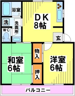 リバーハウス【1階】の間取り