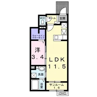 サンパティークReo【1階】の間取り
