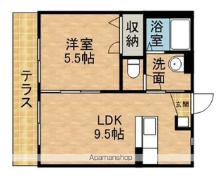 アーバンレックスC【1階】の間取り