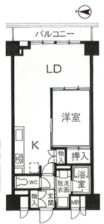 パインコート梅屋敷【5階】の間取り