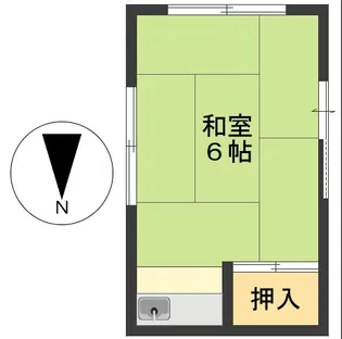 清友荘【1階】の間取り