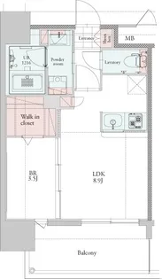 エンクレスト博多PREMIER【8階】の間取り