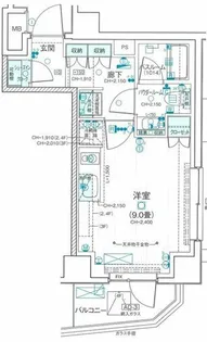 デュオステージ武蔵関【3階】の間取り