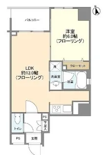 スカイコート浅草雷門【3階】の間取り