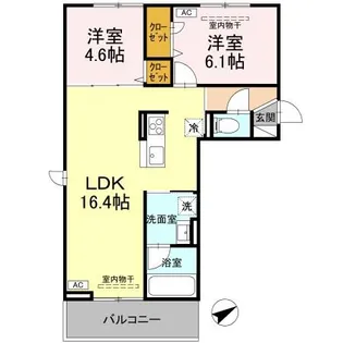 Casa Molti【2階】の間取り