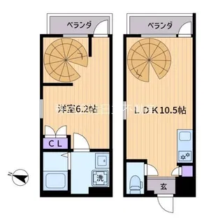 プレゼンス幡ヶ谷【4階】の間取り