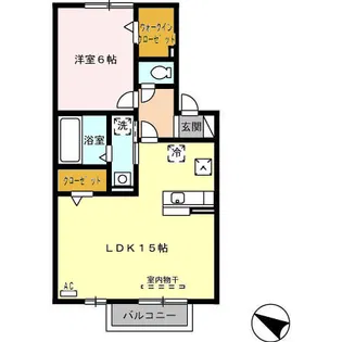 ボルゴマーレ B棟【1階】の間取り