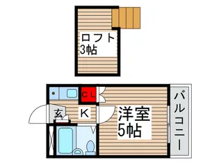 レオパレス江戸川台第13【2階】の間取り
