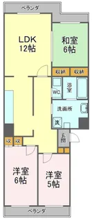サンハイツ古庄【1階】の間取り
