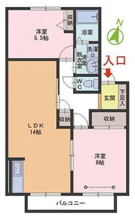 サンガーデンハイツ【2階】の間取り