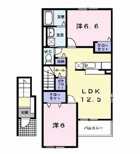 RESIDENCE本町・A【2階】の間取り