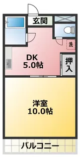 ロイヤルコート森【1階】の間取り