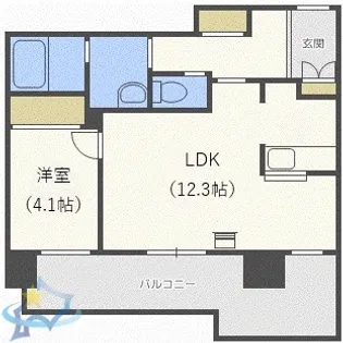 フェバリット参番館【4階】の間取り