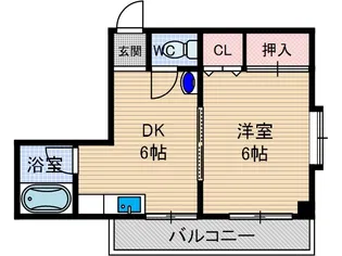 シャンボール茨木【3階】の間取り