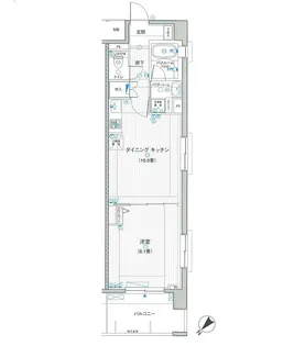 LA.PRYLE新横浜【4階】の間取り