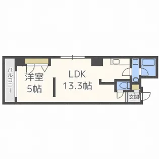 CITY SPIRE南3条【4階】の間取り