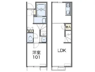 レオネクストShirao【1階】の間取り