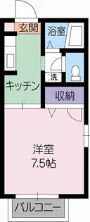 カレッジヒル参号館【2階】の間取り