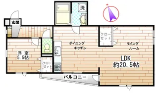 パーセル小金井【3階】の間取り