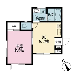 サンライトハイツS【2階】の間取り