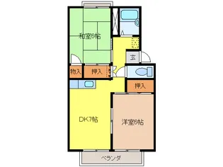 岐阜県岐阜市今嶺1【アパート】の間取り
