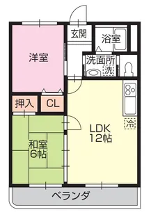 サンパレス西野【2階】の間取り