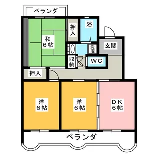 フラワービレッジ【2階】の間取り