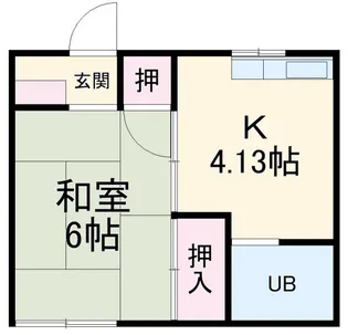 中井マンション【2階】の間取り