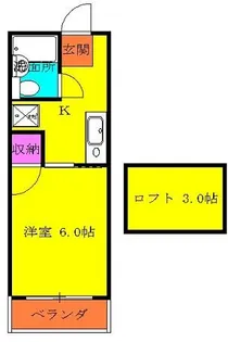 タマイハウス5 Wi-Fi使い放題【2階】の間取り