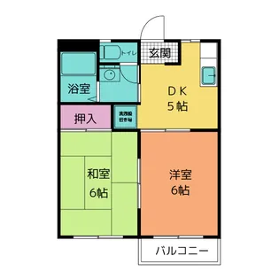 みどり荘II【1階】の間取り