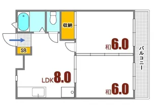 カーサ曙【1階】の間取り