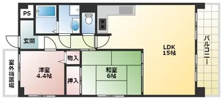 ピースヒル池上【2階】の間取り