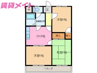 ラ・ブランシュ【2階】の間取り