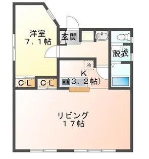 リヴェルシーデ【1階】の間取り