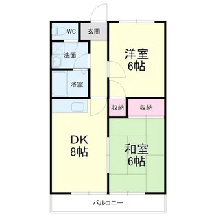 マンション楠通りII【2階】の間取り