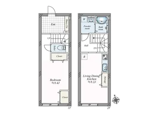le colon祐天寺【1階】の間取り