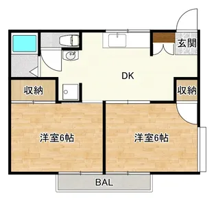 第二市ヶ谷ハイツ A・B・C【2階】の間取り