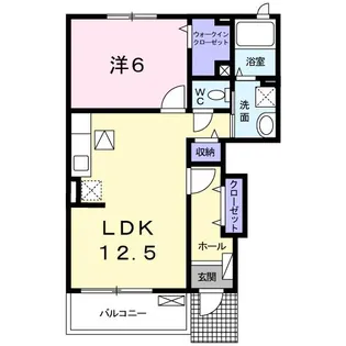 三重県四日市市楠町本郷【アパート】の間取り