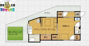 レイジングサン青山【1階】の間取り