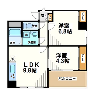 東京都杉並区上高井戸1【マンション】の間取り