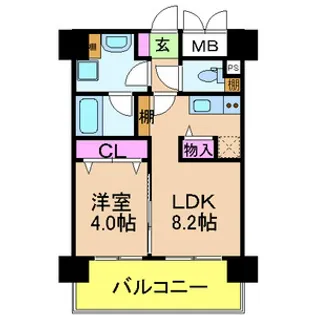 ベロフィオーレ宮之阪【1階】の間取り