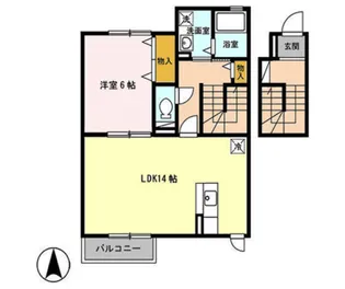 セジュール・ウィスタリアIV【2階】の間取り