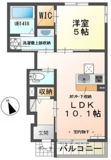 クレープ マートル【1階】の間取り