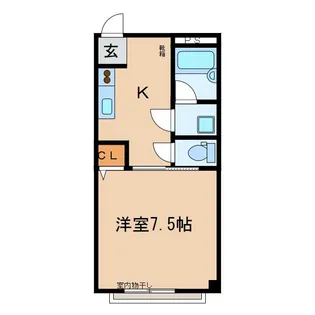 Kハイツ【1階】の間取り