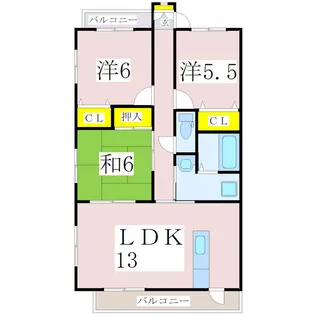 鹿児島県鹿児島市宇宿9【マンション】の間取り