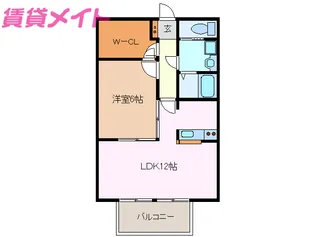 ラ・テラ滝川【2階】の間取り