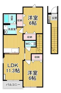 グレイスハイツA【2階】の間取り